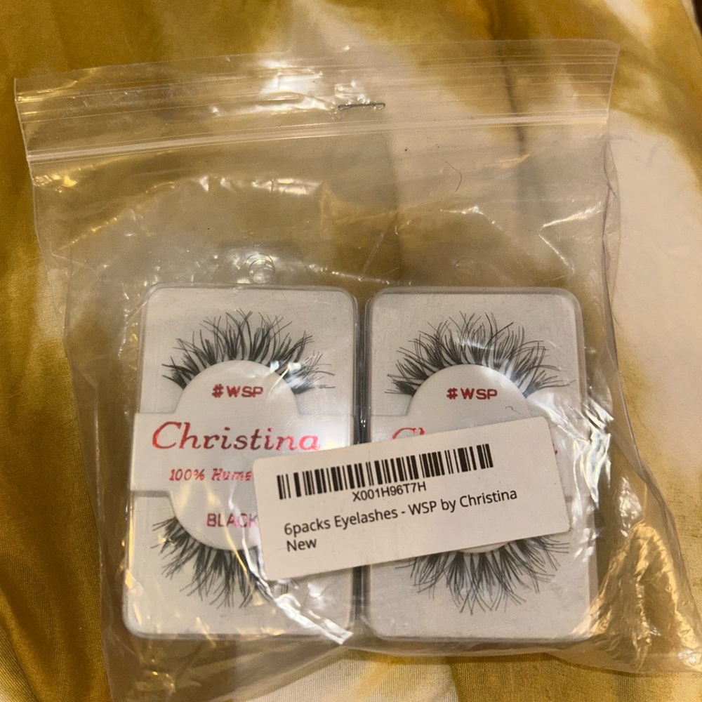 Christina WSP Black Eyelashes - 6 Pack